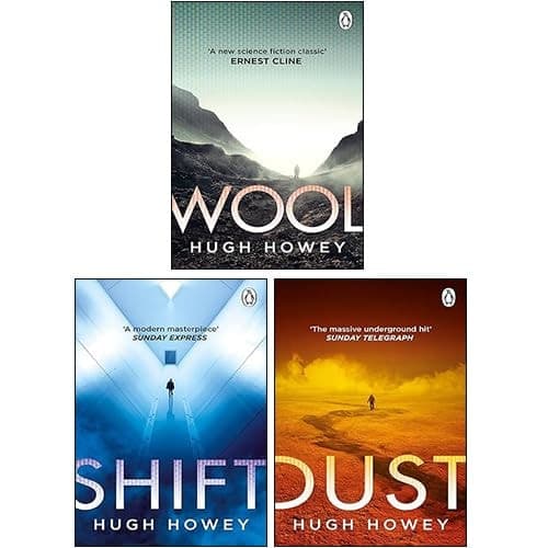 Cover of Wool Trilogy 3 Books Collection Set By Hugh Howey (Wool, Shift, Dust)