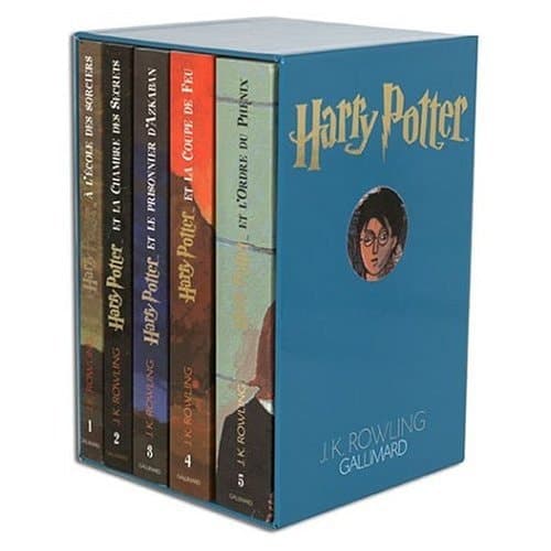 Cover of Harry Potter Boxed Set, Books 1-5: Harry Potter a l'Ecole des Sorciers / Harry Potter et la Chambre aux Secrets / Harry Potter et le Prisonnier d'Azkaban / Harry Potter et la Coupe de Feu / Harry Potter et l'Ordre du Phenix : Harry Potter Deluxe Boxed ...