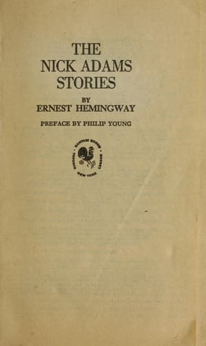 Cover of The Nick Adams stories