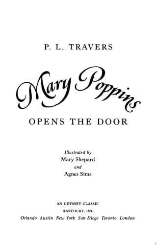 Cover of Mary Poppins Opens the Door