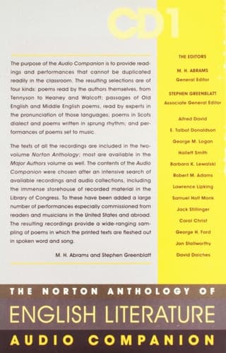 Cover of Norton Anthology of English Literature