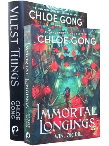 Cover of Flesh & False Gods Series 2 Books Collection Set By Chloe Gong (Immortal Longings & Vilest Things)
