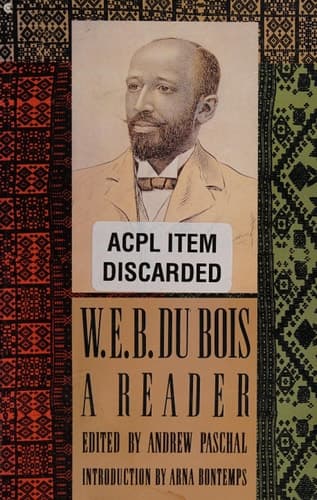 Cover of W.E.B. Dubois Reader