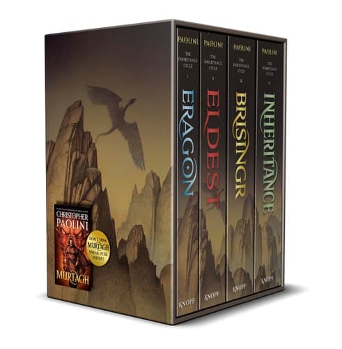 Cover of The Inheritance Cycle 4-Book Trade Paperback Boxed Set Eragon, Eldest, Brisingr, Inheritance
