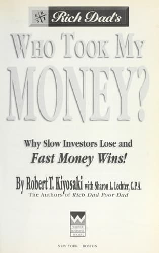 Cover of Rich Dad's Who Took My Money?