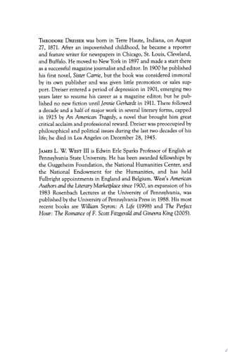 Cover of Jennie Gerhardt (Pine Street Books)