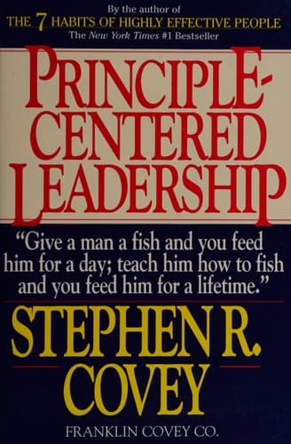 Cover of Principle-centered leadership