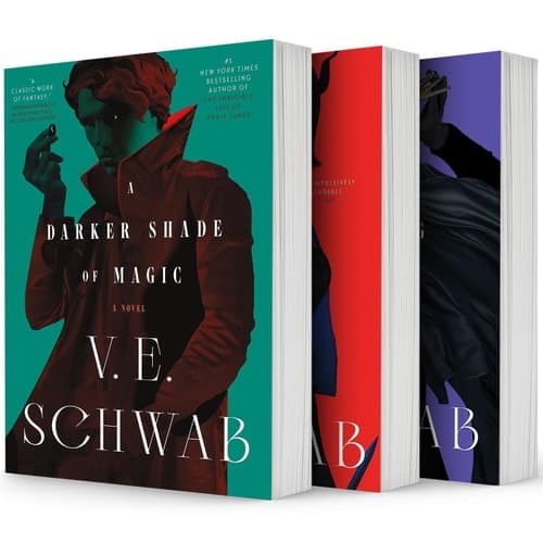 Cover of The Shades of Magic Series. 3 Books Collection Set. a Darker Shade of Magic, a Gathering of Shadows, a Conjuring of Light by V. E. Schwab