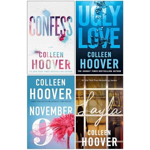 Cover of Colleen Hoover Collection 4 Books Set (It Ends With Us, Ugly Love, November 9, Verity)