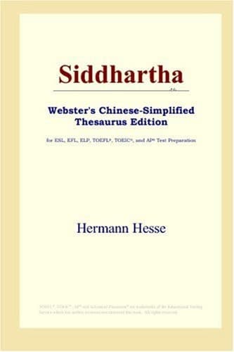 Cover of Siddhartha (Webster's Chinese-Simplified Thesaurus Edition)