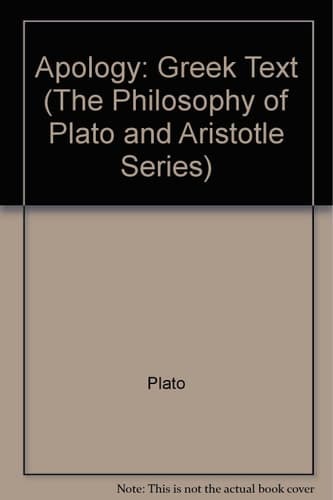 Cover of The Apology of Plato (The Philosophy of Plato and Aristotle Series)