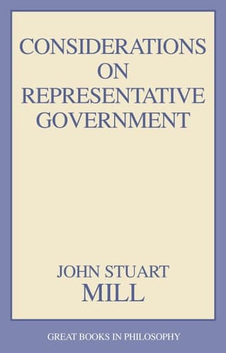 Cover of Considerations on Representative Government (Great Books in Philosophy)