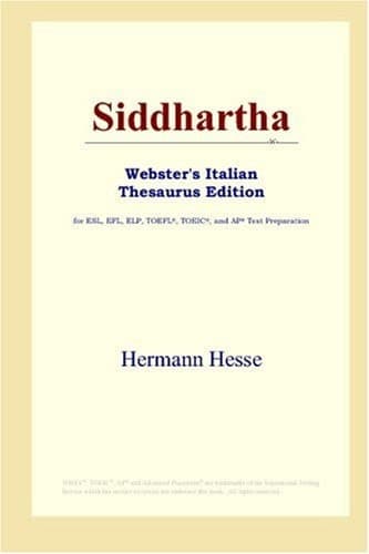 Cover of Siddhartha (Webster's Italian Thesaurus Edition)