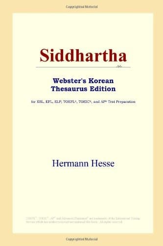 Cover of Siddhartha (Webster's Korean Thesaurus Edition)