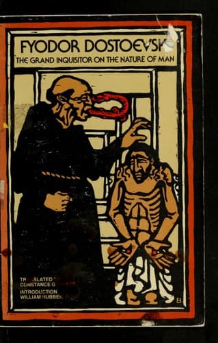 Cover of The grand inquisitor on the nature of man