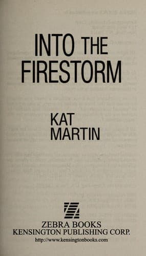 Cover of Into the firestorm