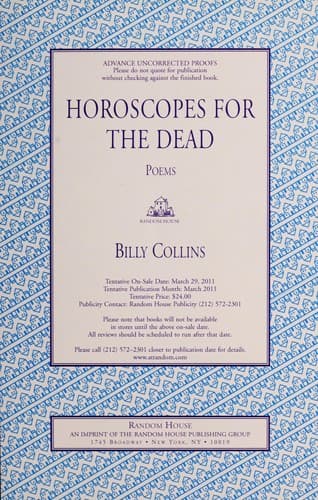 Cover of Horoscopes for the Dead