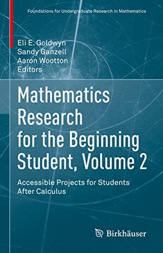 Cover of Mathematics Research for the Beginning Student, Volume 2