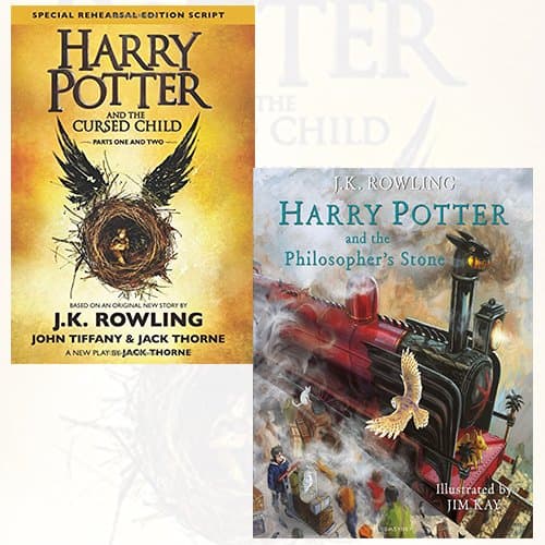 Cover of Harry Potter and the Cursed Child, Parts 1 & 2 and Harry Potter and the Philosopher's Stone 2 Books Bundle Collection
