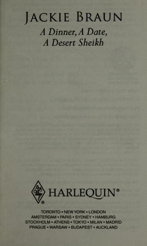 Cover of A dinner, a date, a desert sheikh