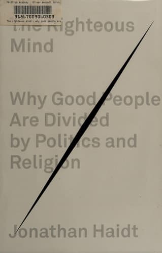Cover of The righteous mind