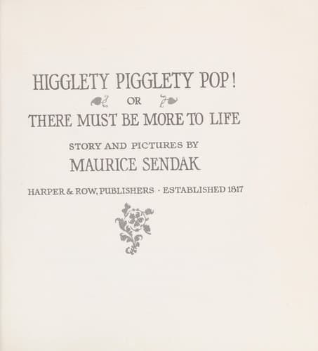 Cover of Higglety Pigglety