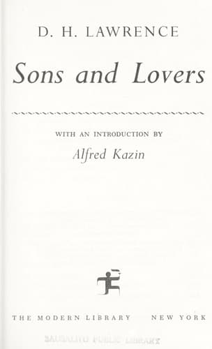 Cover of Sons and Lovers