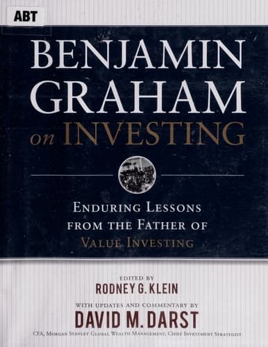 Cover of Benjamin Graham on investing