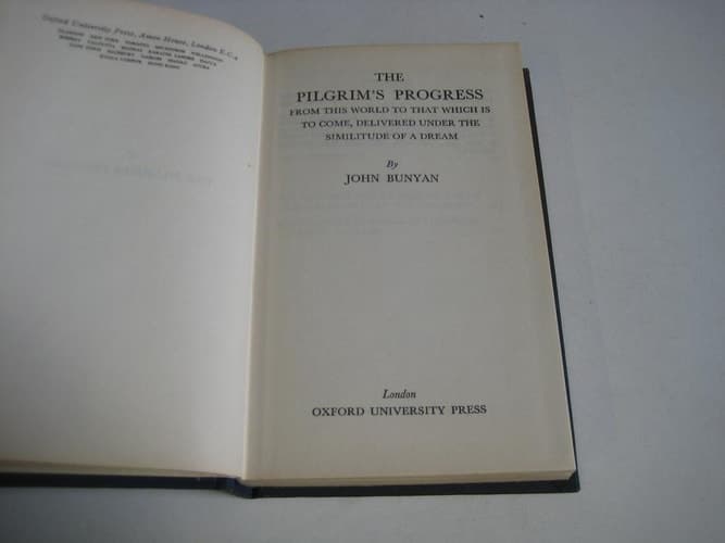 Cover of Pilgrim's Progress from This World to That Which Is to Come (Oxford English Texts)