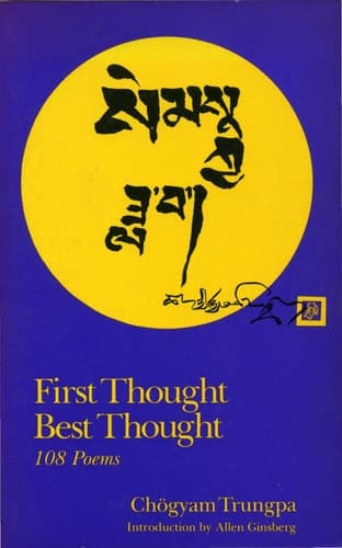 Cover of First Thought, Best Thought