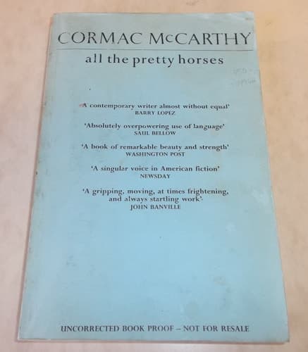 Cover of All the Pretty Horses (Border Trilogy)