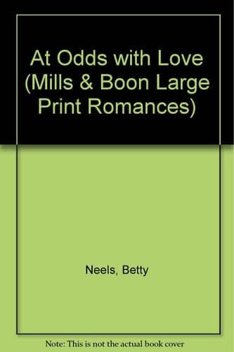Cover of At Odds With Love (Mills and Boon Large Print)