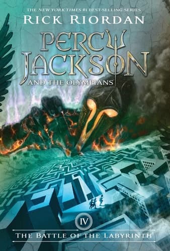 Cover of The Percy Jackson and the Olympians, Book Four: Battle of the Labyrinth