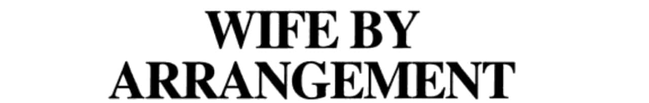 Cover of Wife by Arrangement
