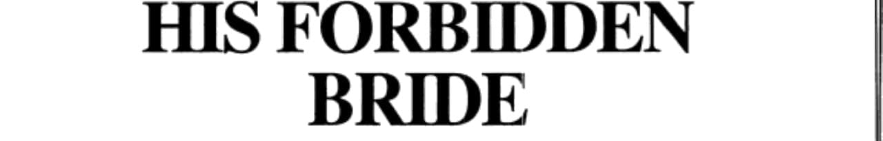 Cover of His Forbidden Bride