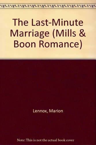 Cover of The Last-Minute Marriage