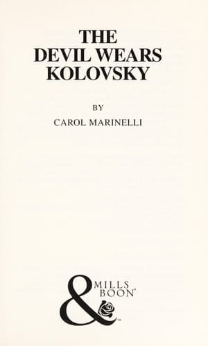 Cover of The Devil Wears Kolovsky