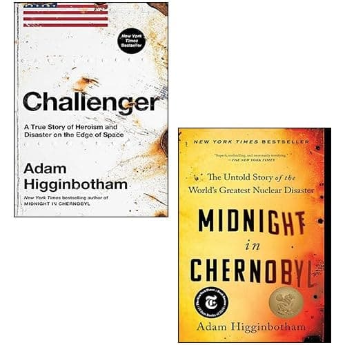 Cover of Adam Higginbotham 2 Books Collection Set (Midnight in Chernobyl, Challenger)