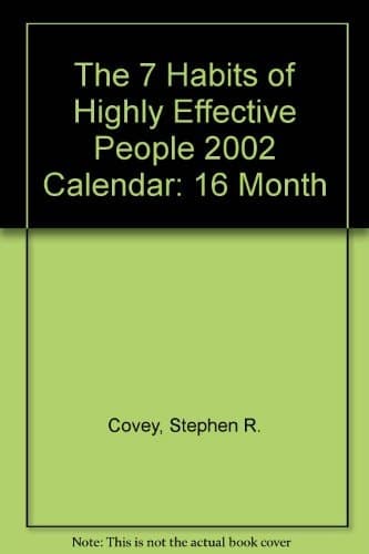 Cover of The 7 Habits of Highly Effective People 2002 Calendar