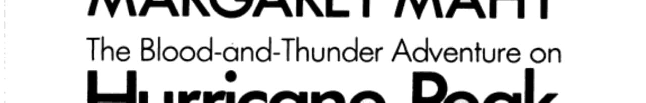 Cover of The Blood and Thunder Adventure on Hurricane Peak