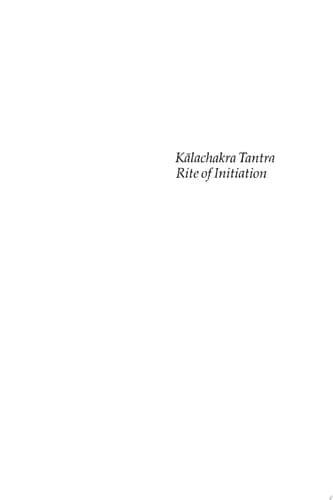 Cover of Kalachakra Tantra