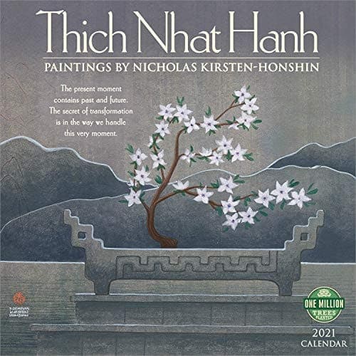 Cover of Thich Nhat Hanh 2021 Wall Calendar Paintings by Nicholas Kirsten-Honshin