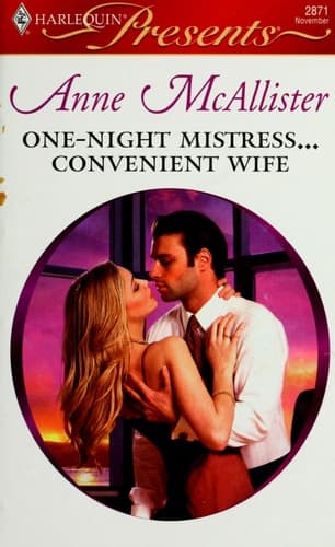 Cover of One-night mistress-- convenient wife