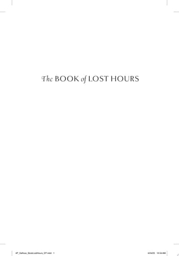 Cover of The Book of Lost Hours