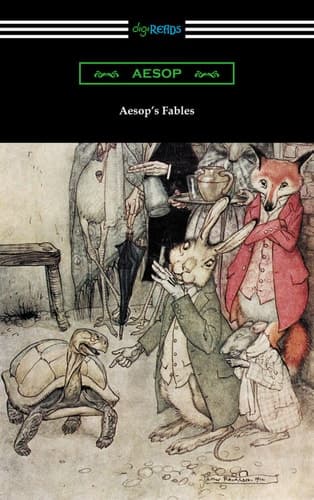 Cover of Aesop’s Fables (Illustrated by Arthur Rackham with an Introduction by G. K. Chesterton)