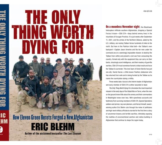 Cover of The Only Thing Worth Dying For