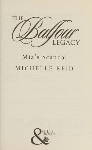 Cover of Mia's Scandal