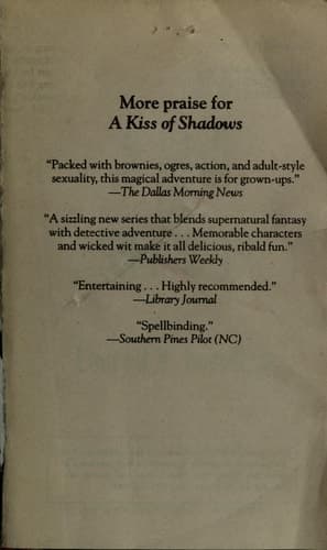 Cover of A Kiss of Shadows (Meredith Gentry Novels)