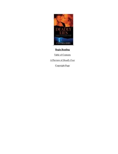 Cover of Deadly lies
