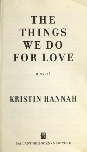 Cover of The Things We Do for Love